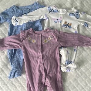 Floral and Butterfly Kids One Piece Set